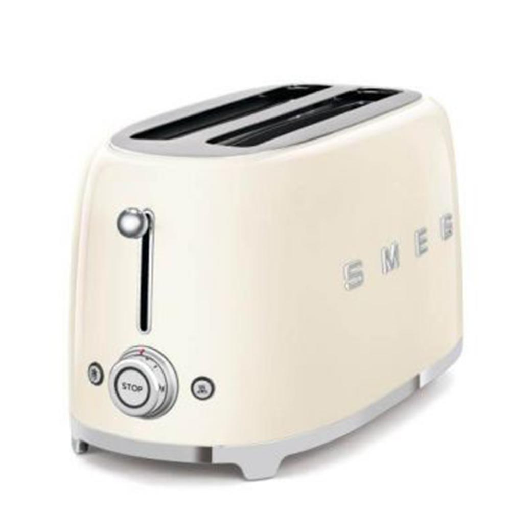 

Smeg 50's Retro Style Aesthetic 4 Slice Toaster, Cream (Available for UAE Customers Only