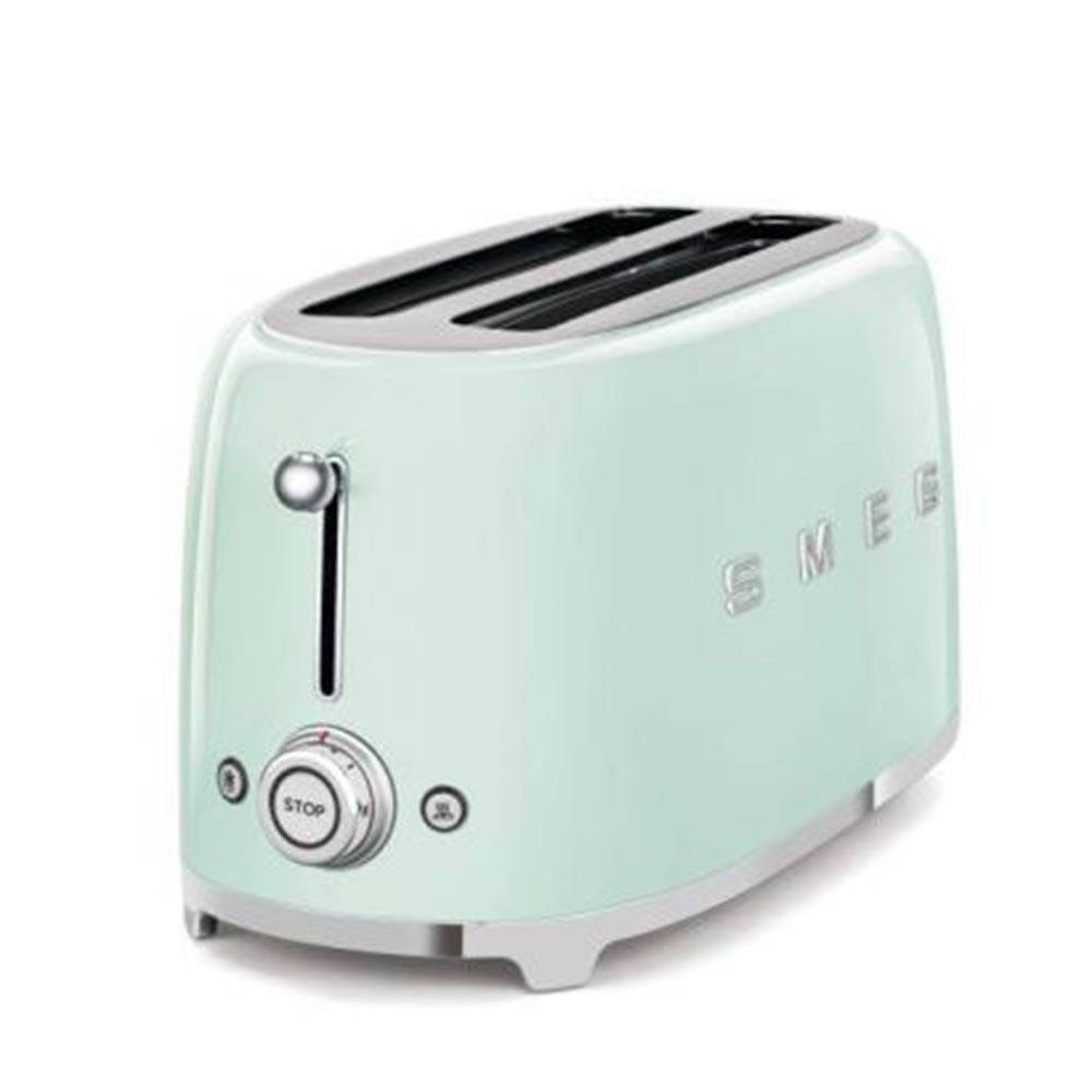 Smeg 50's Retro Style Aesthetic 4 Slice Toaster, Pastel Green (Available for UAE Customers Only
