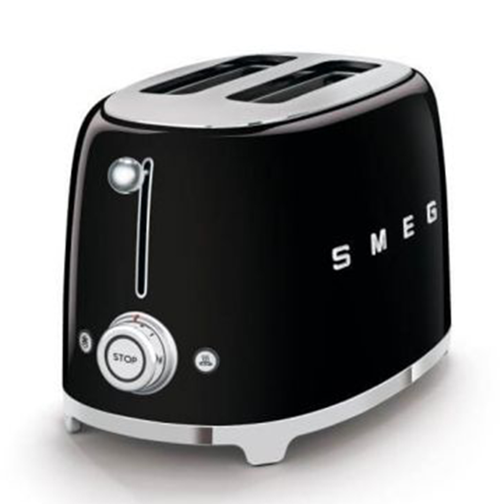 

Smeg 50's Retro Style Aesthetic 2 Slice Toaster, Black (Available for UAE Customers Only