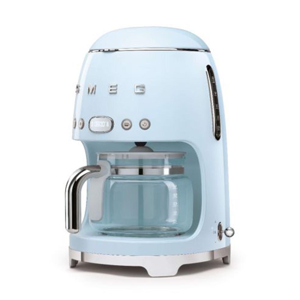 

Smeg 50'S Retro Style Aesthetic Drip Filter Coffee Machine, Pastel Blue (Available for UAE Customers Only