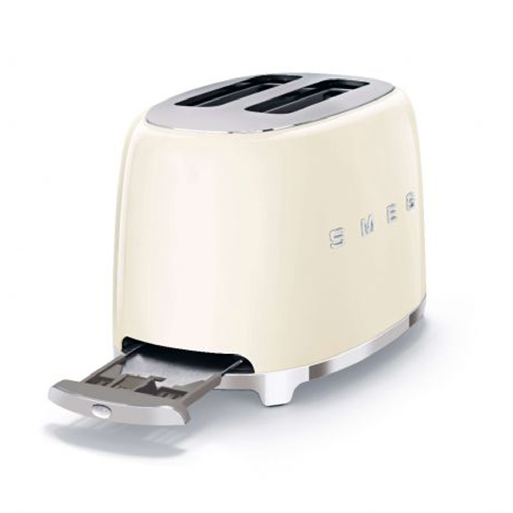 

Smeg 50's Retro Style Aesthetic 2 Slice Toaster, Cream (Available for UAE Customers Only