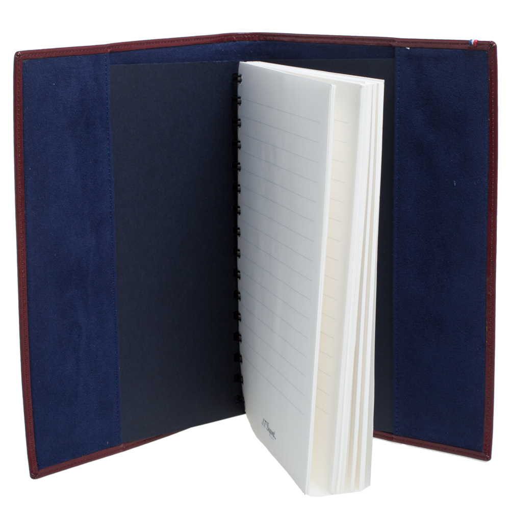 

S.T.Dupont Burgundy Leather Line D A5 Cover and Notebook