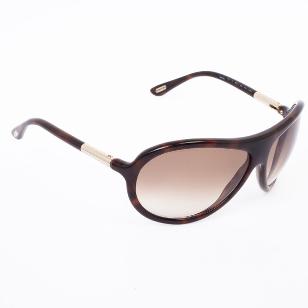 مملوكة مسبقًا Tom Ford Havana Tortoise Fonda Unisex Aviators