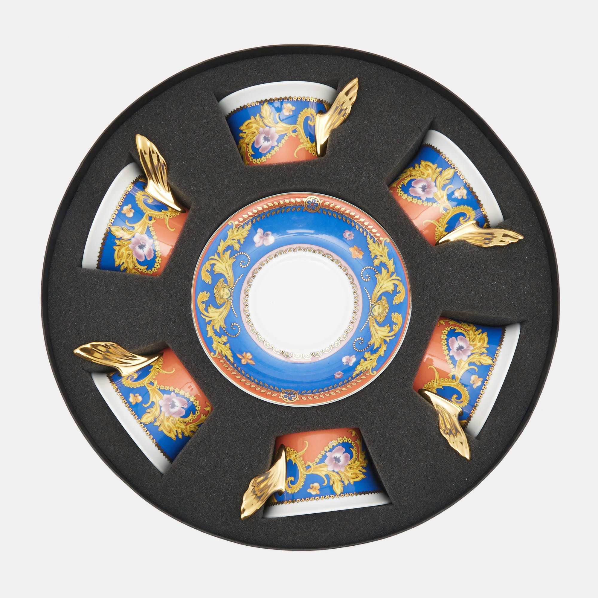 Versace x Rosenthal Primavera Cup and Saucer Set Of 6