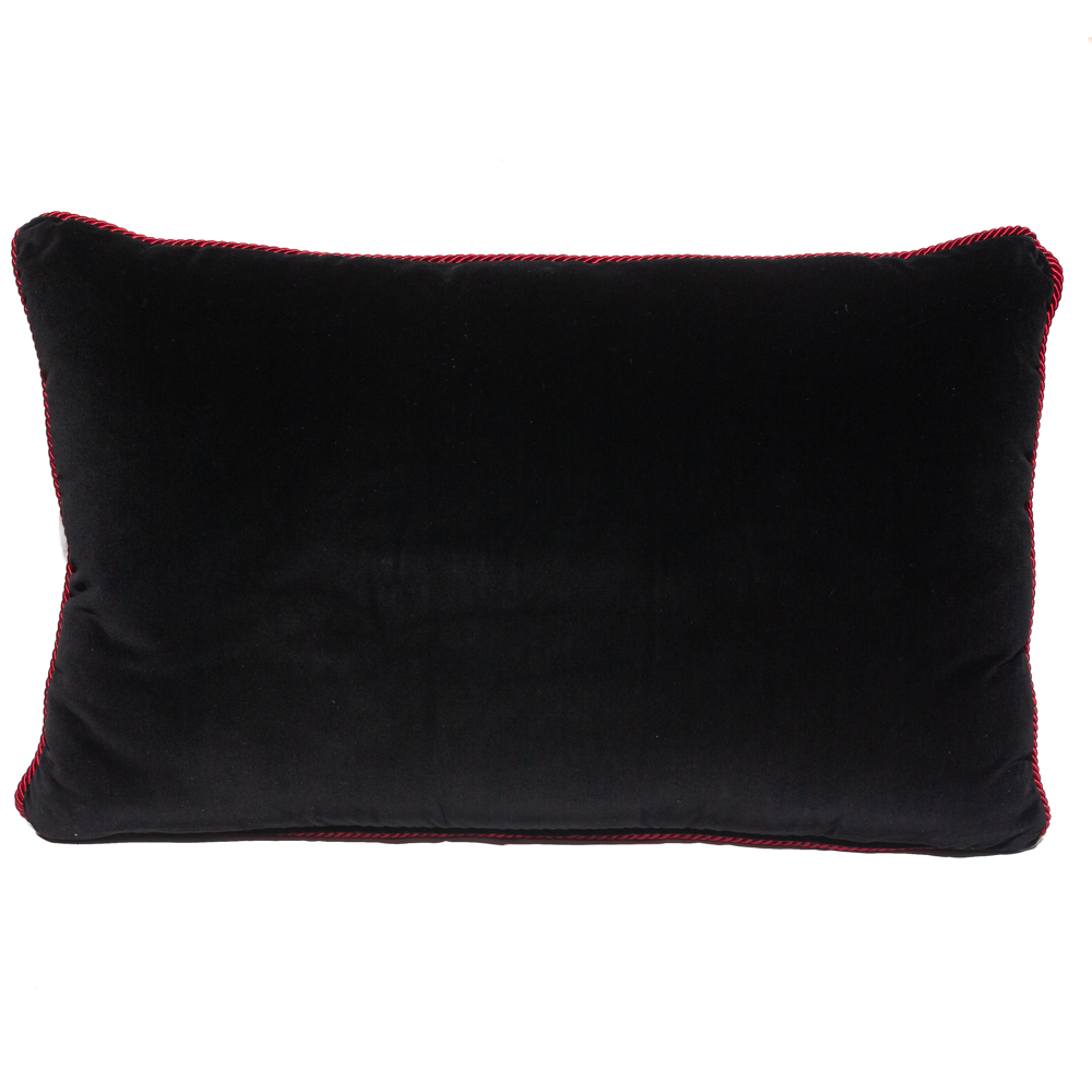 

Versace Medusa Red & Black Cotton & Velvet Pillow