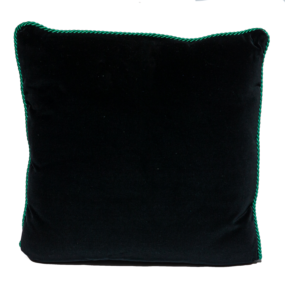 

Versace Medusa Green and Black Cotton and Velvet Cushion