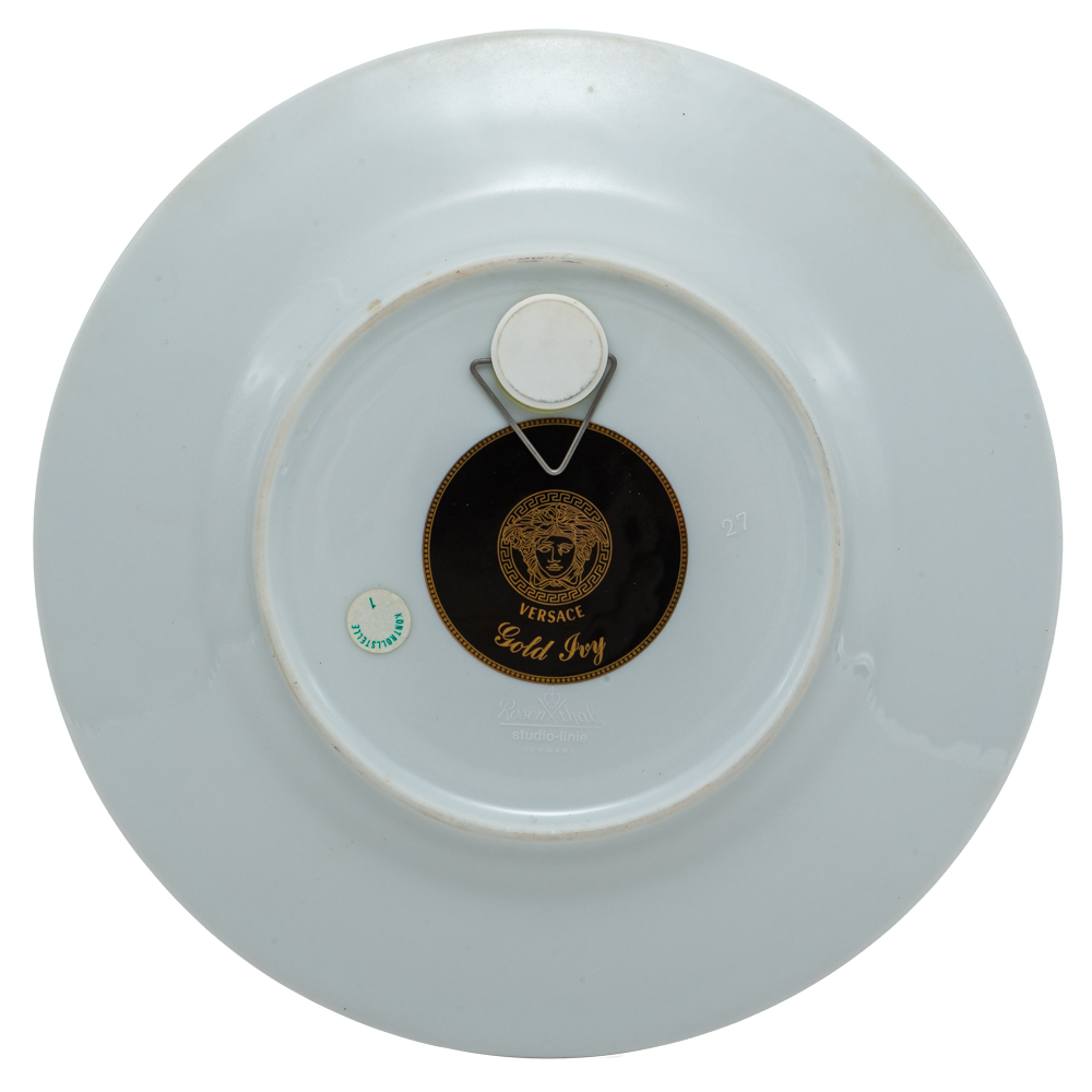 

Versace Rare Porcelain Plate, Green