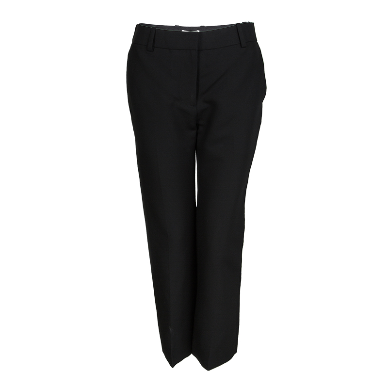 3.1 Phillip Lim Black Cropped Flared Trousers S