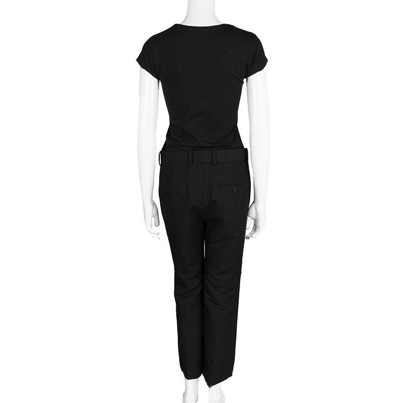 Pre Owned 3.1 Phillip Lim Black Cropped Flared Trousers S