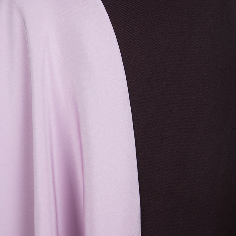 Pre Owned 3.1 Phillip Lim Mulberry Purple Colorblock Horizon Wool and Silk Skirt S