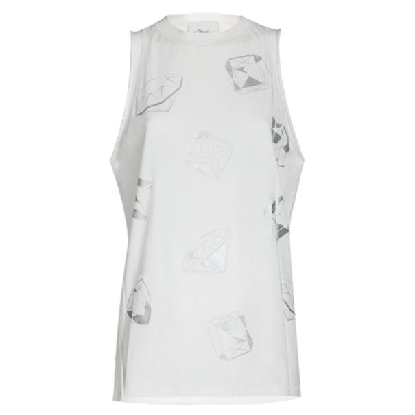 مملوكة مسبقًا 3.1 Phillip Lim Foil-Print Oversized Tank Top L