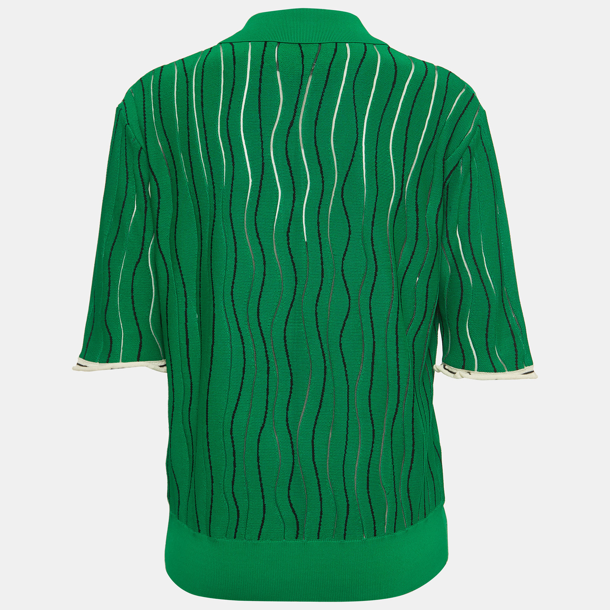 

3.1 Phillip Lim Green Knit Polo T-Shirt