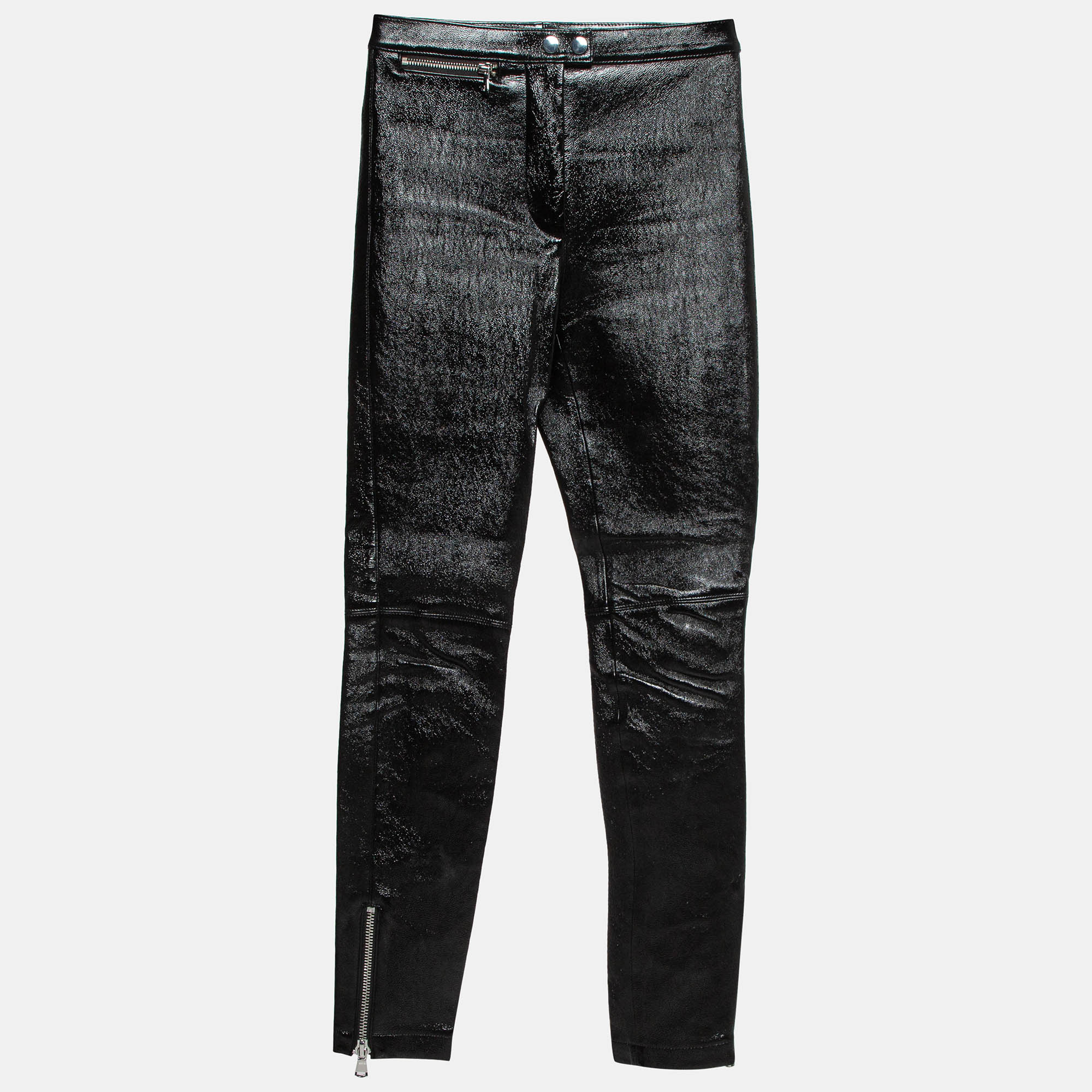 

3.1 Philip Lim Black Textured Leather Pants XS