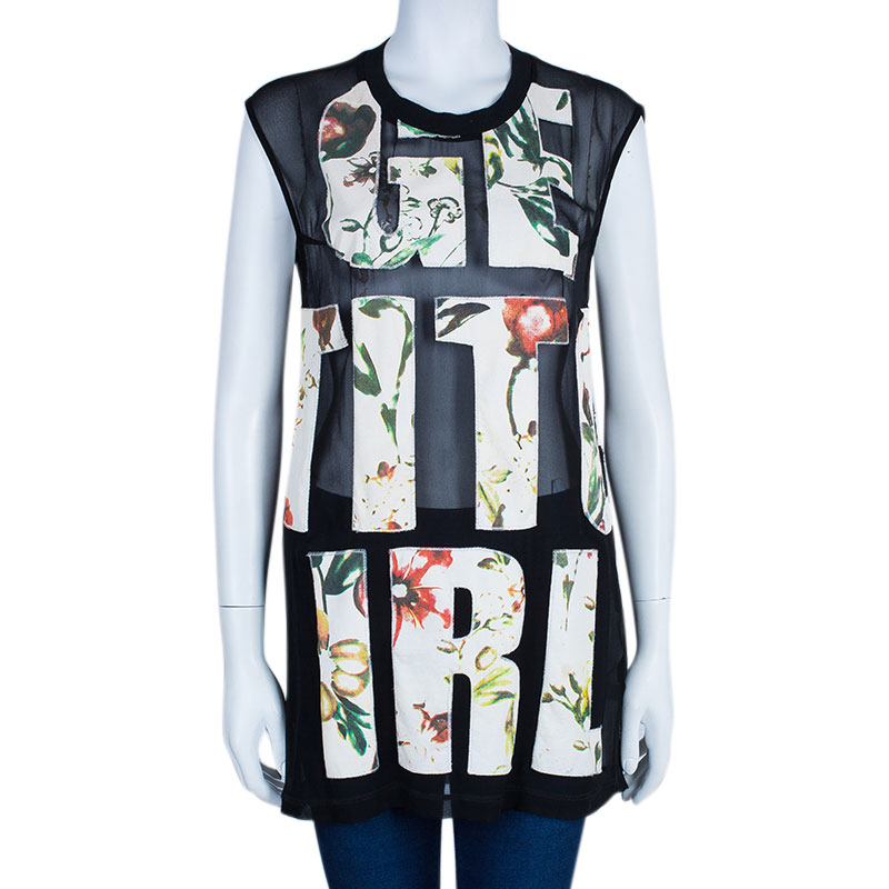 

3.1 Phillip Lim Black Printed Top, Multicolor