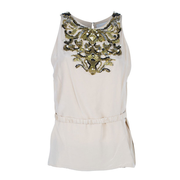 مملوكة مسبقًا توب 3.1 فيليب ليم مطرز وردي فاتح M