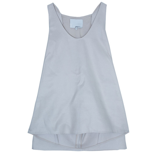 Pre Owned 3.1 Phillip Lim Ivory Silk Trapeze Top M