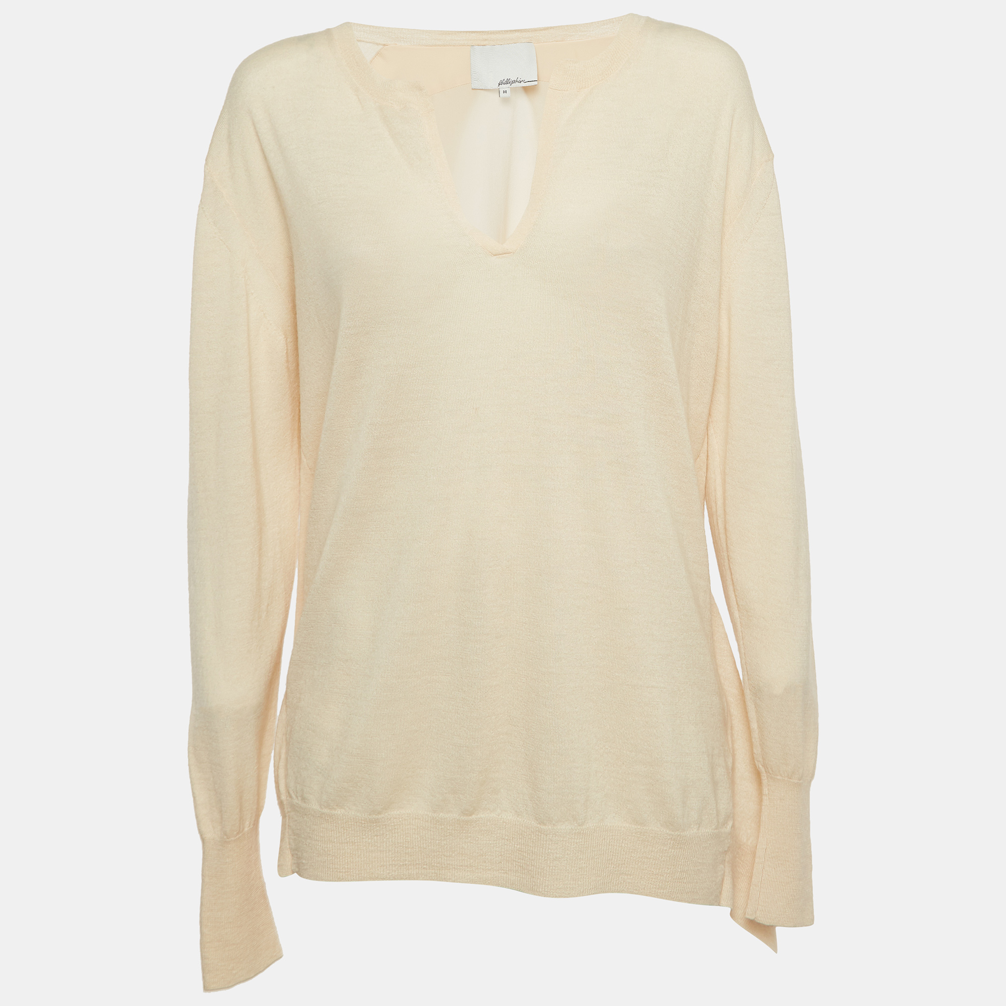 Pre-owned 3.1 Phillip Lim / フィリップ リム Beige Wool Blend V-neck Sweater M