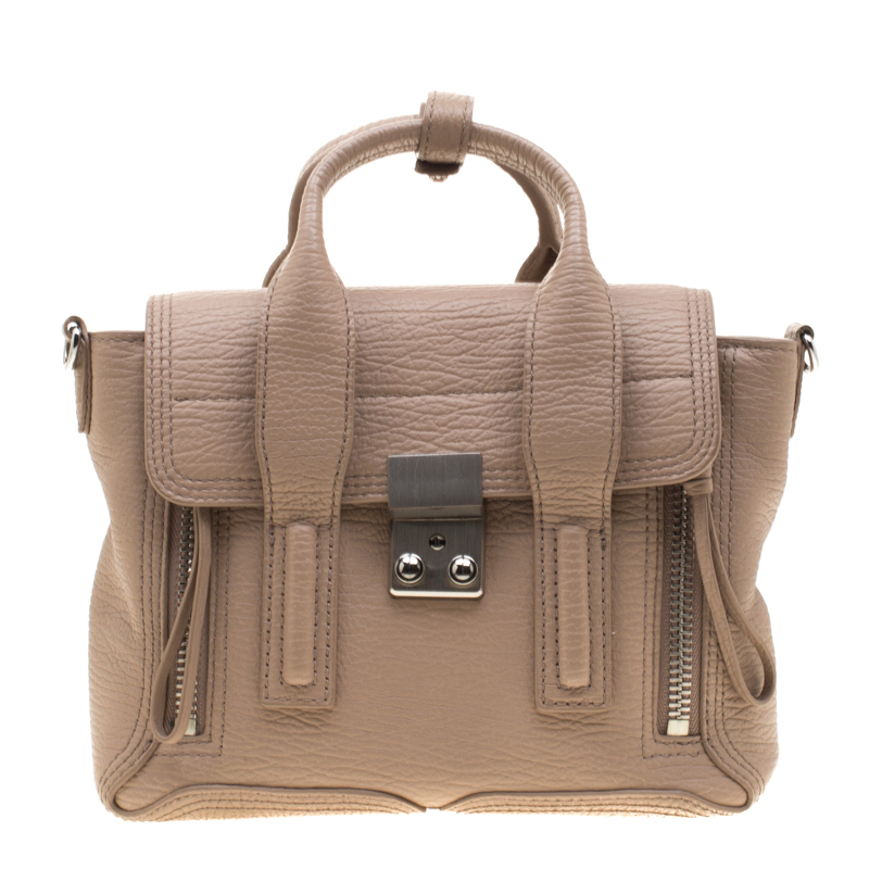 3.1 Phillip Lim Beige Leather Mini Pashli Satchel