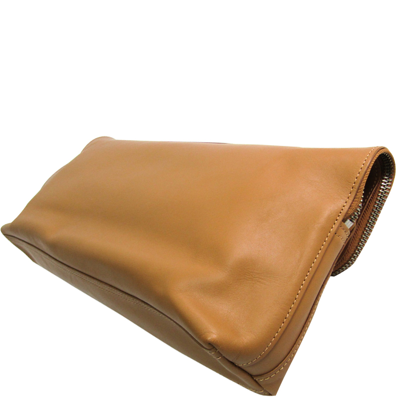 

3.1 Phillip Camel Leather Lim Clutch, Brown