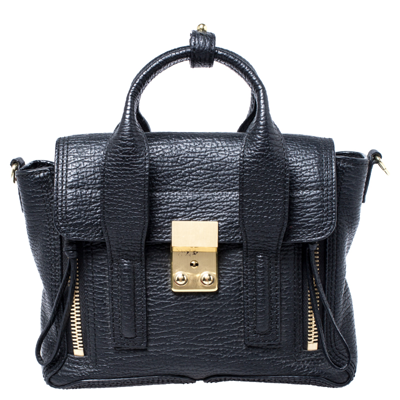 Pre Owned 3.1 Phillip Lim Black Leather Mini Pashli Satchel