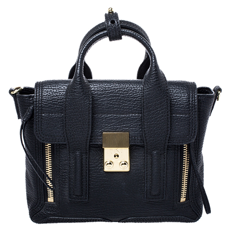 مملوكة مسبقًا 3.1 Phillip Lim Black Leather Mini Pashli Satchel