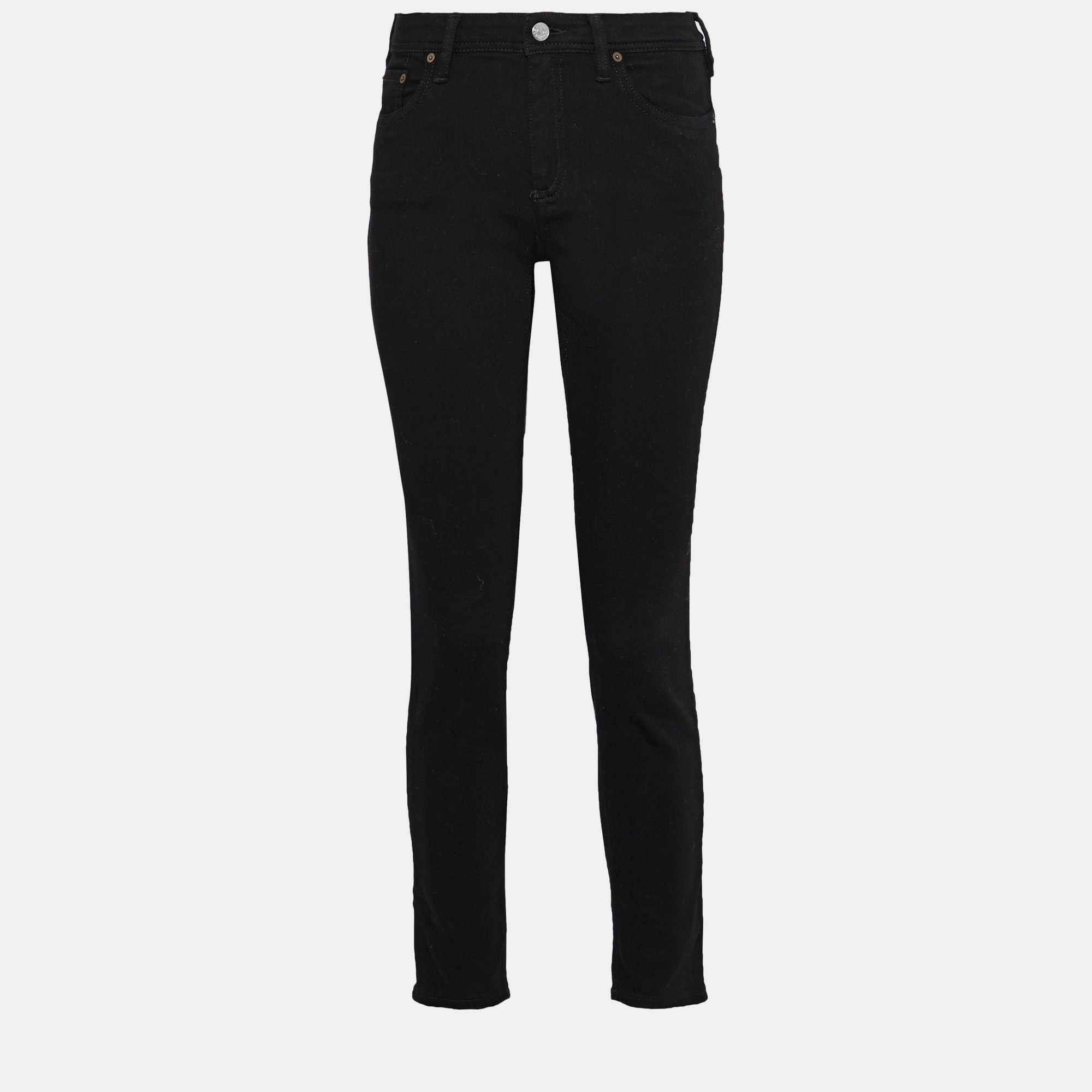 

Acne Studios Cotton Skinny Leg Jeans 23W-32L, Black