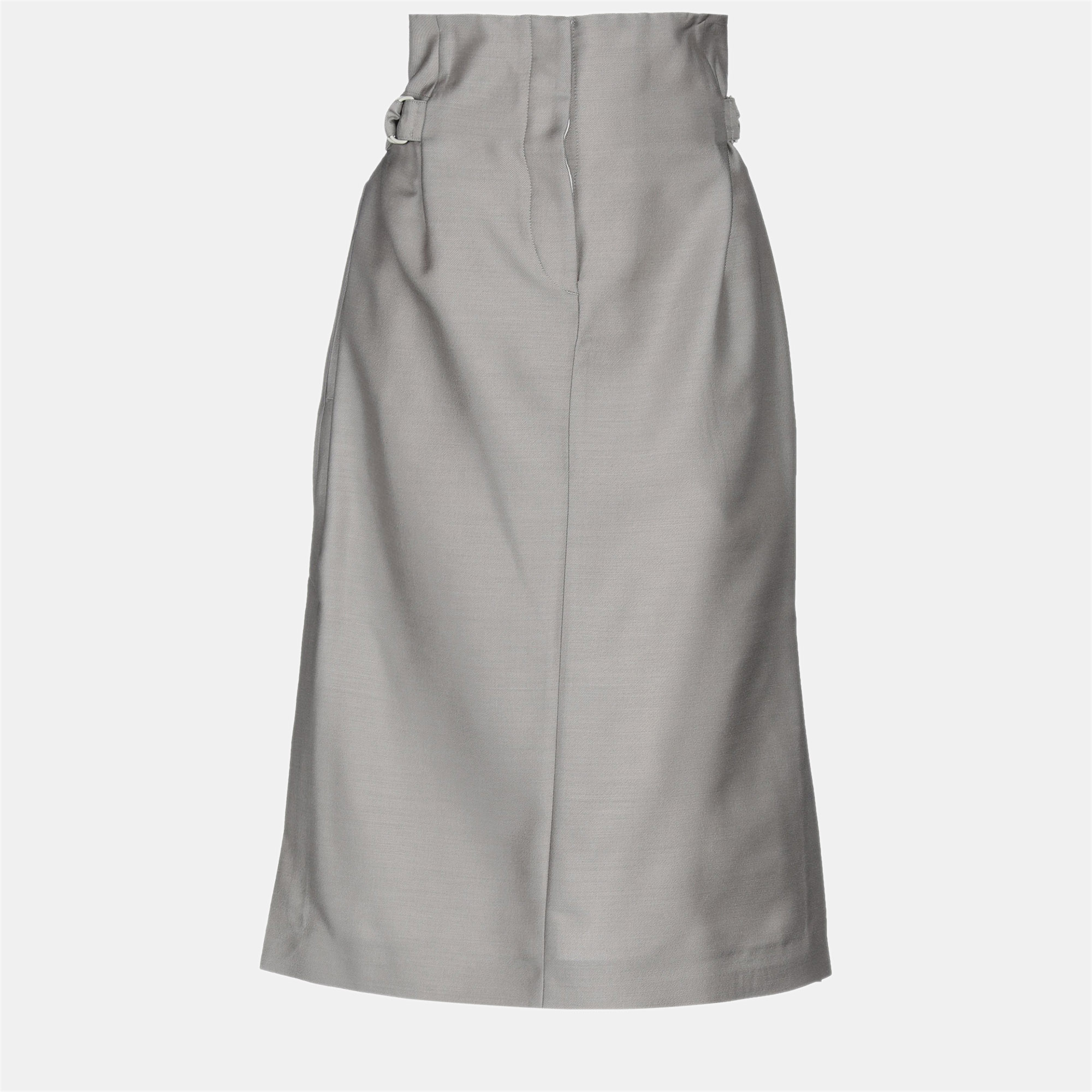 

Acne Studios Grey Wool Knee-Length Skirt  (EU 36