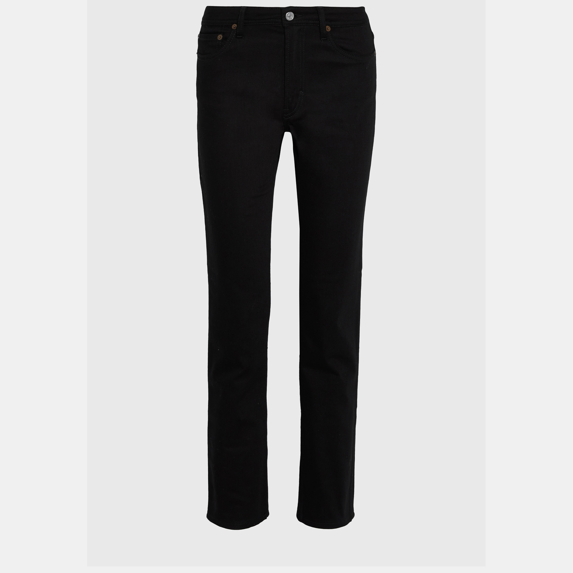 

Acne Studios Cotton Straight Leg Jeans 27W-32L, Black