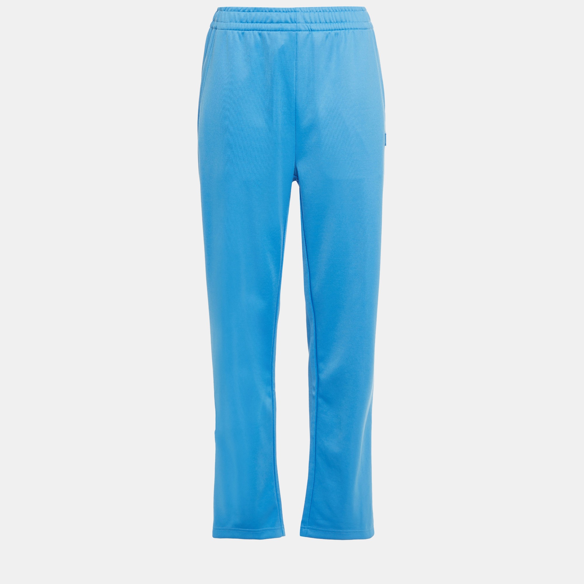 Pre-owned Acne Studios Polyester Straight Leg Pants S In Blue