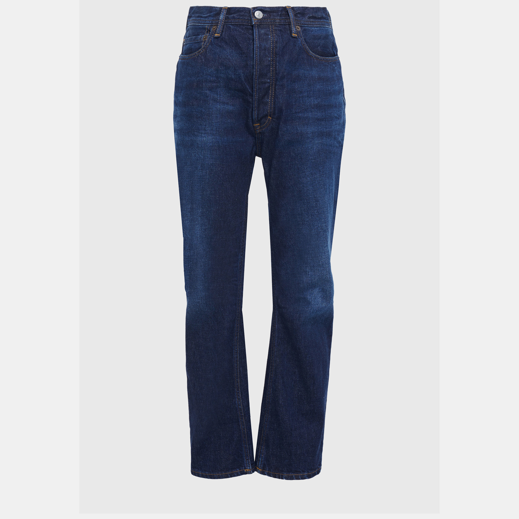 

Acne Studios Cotton Straight Leg Jeans 27W-32L, Blue