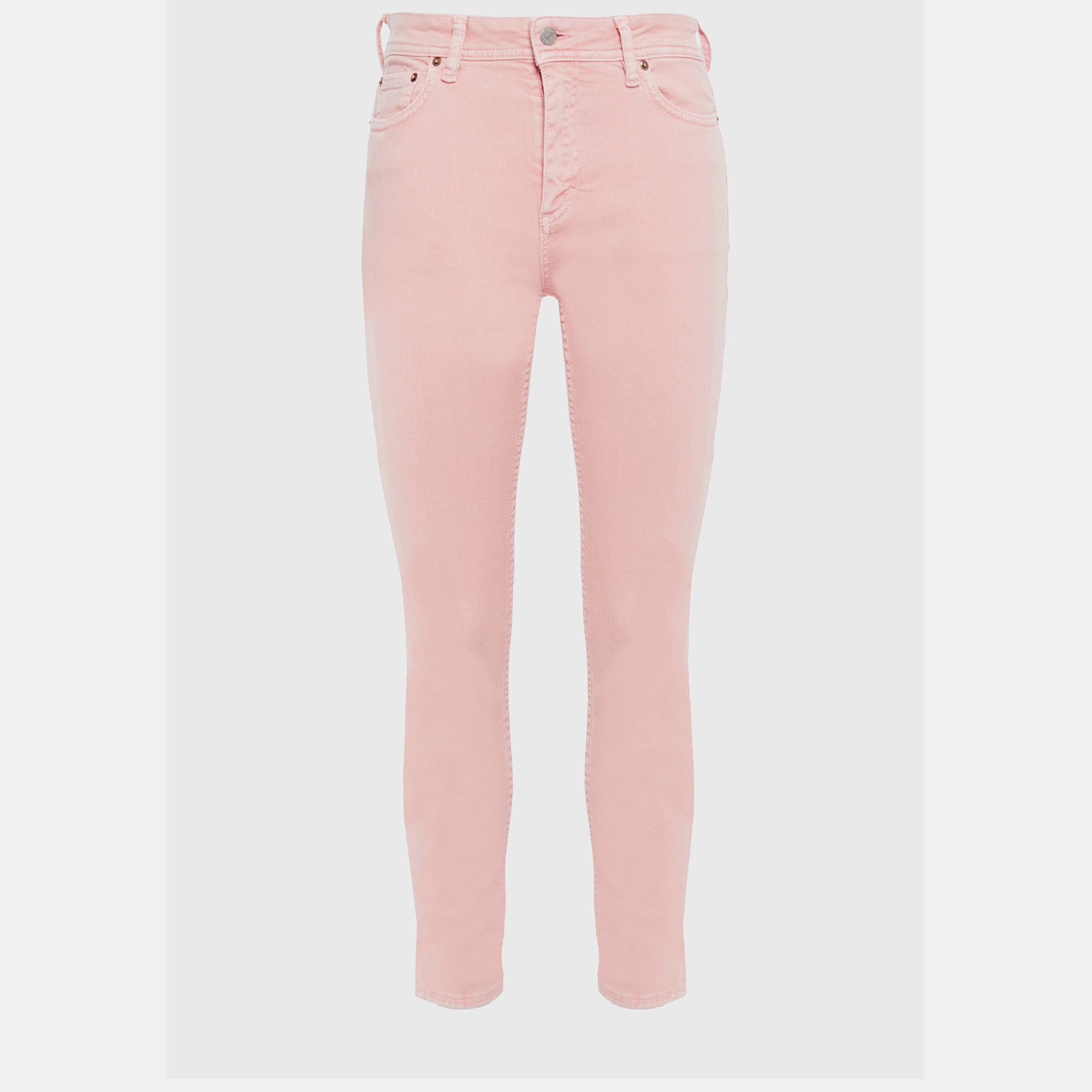 Pre-owned Acne Studios Cotton Skinny Leg Jeans 27w-32l In Pink
