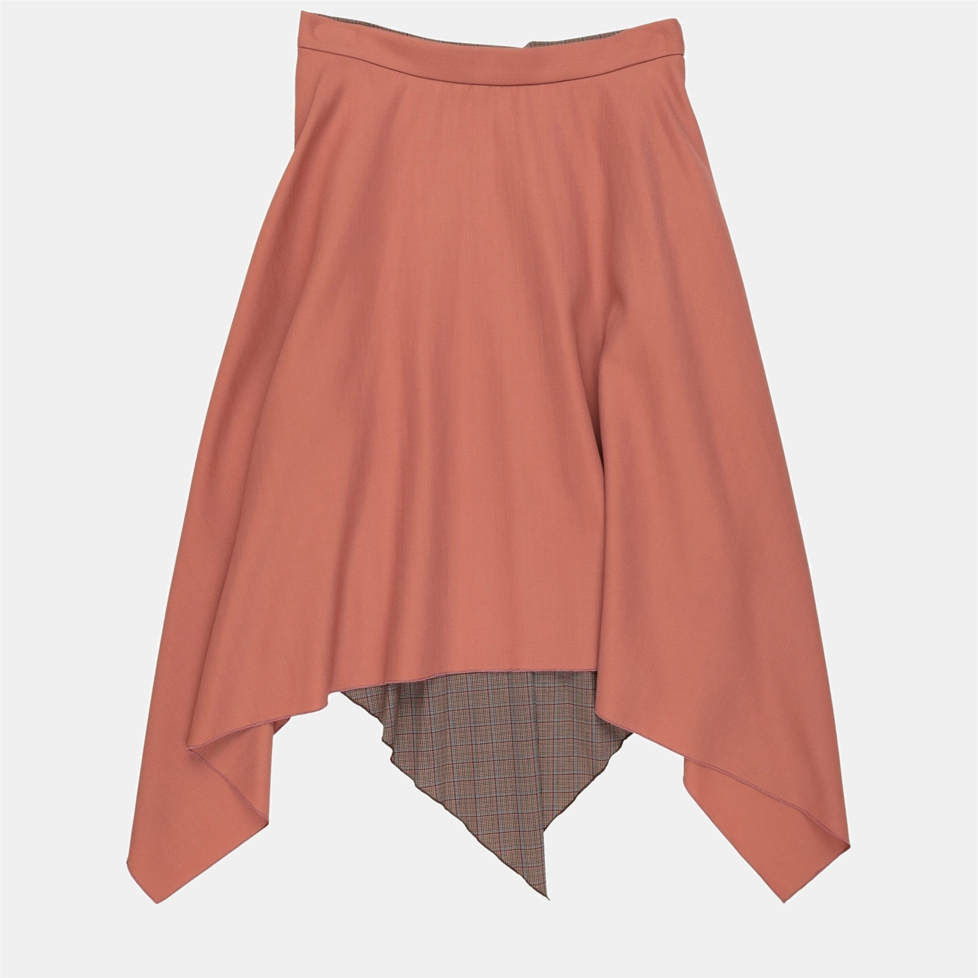 Pre-owned Acne Studios Polyester Midi Skirts 38 In Brown