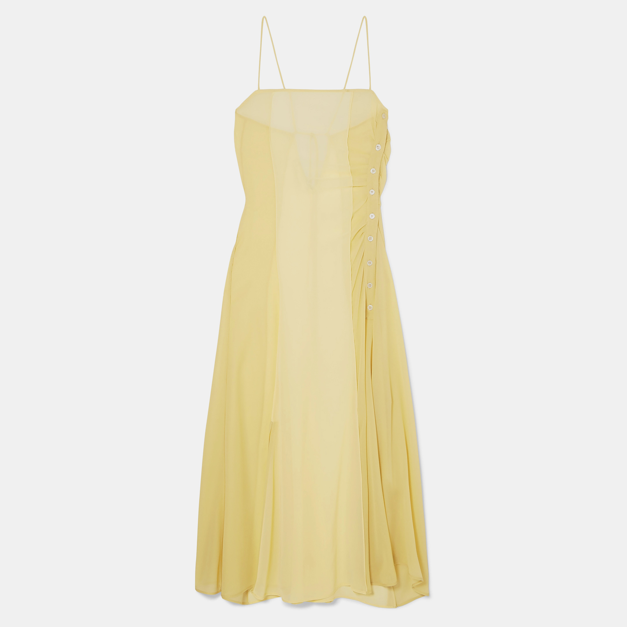 

Acne Studios Polyester Midi Dress 34, Yellow