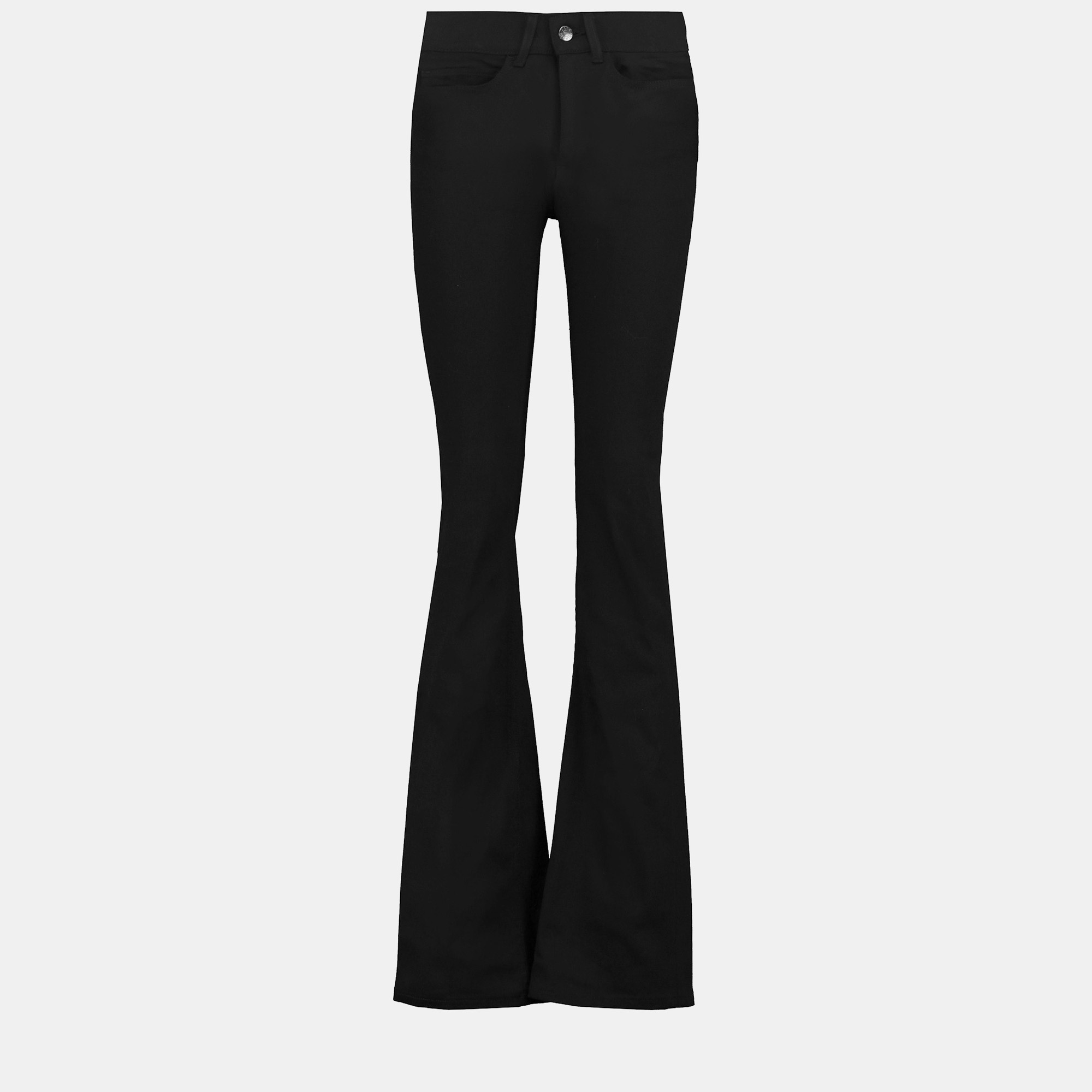

Acne Studios Cotton Flared Jeans 24W-32L, Black