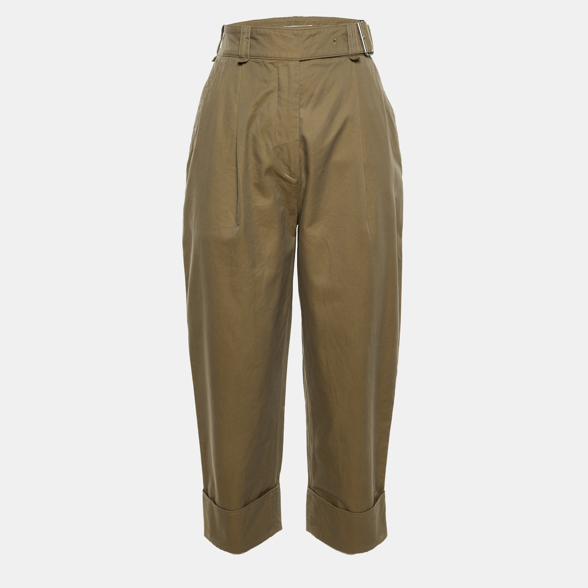 

Acne Studios Brown Cotton Cuffed Trouser S