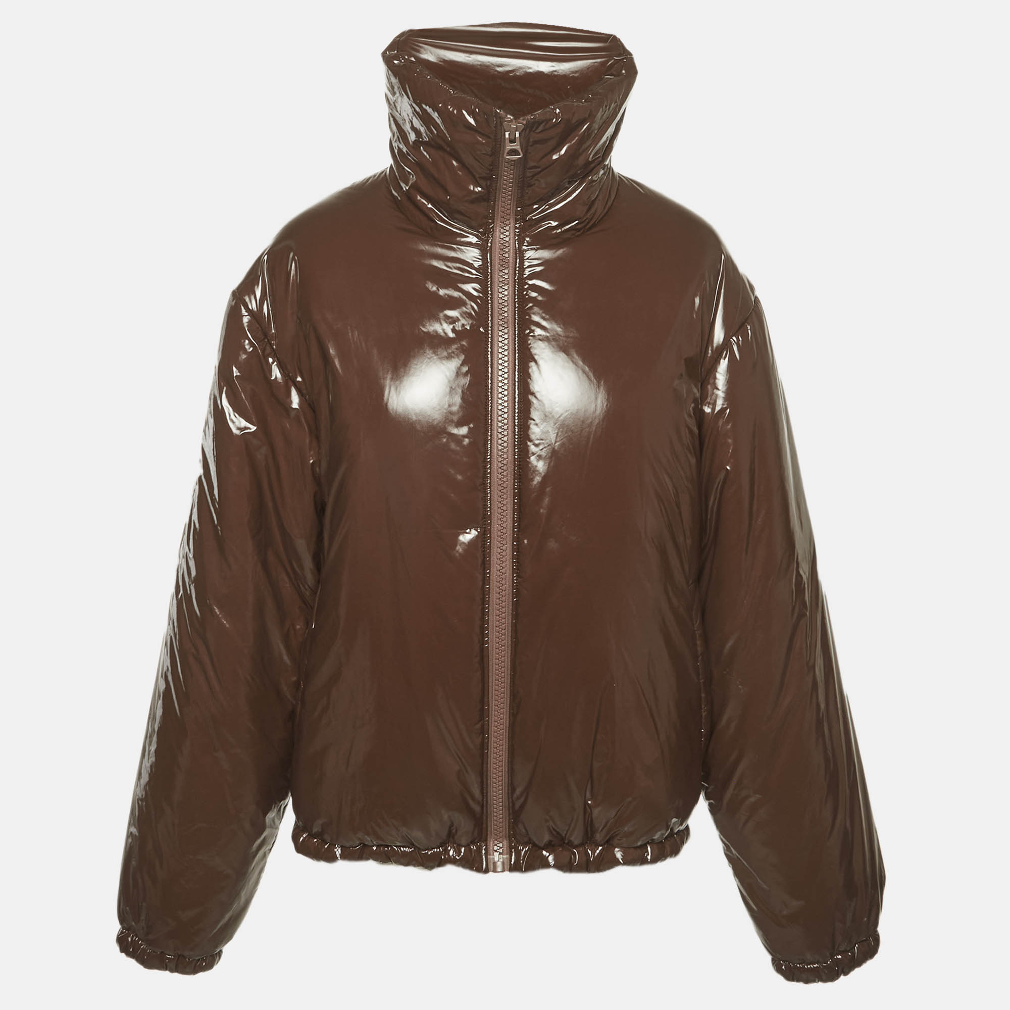 

Acne Studios Brown Coated Nylon Puffer Jacket M