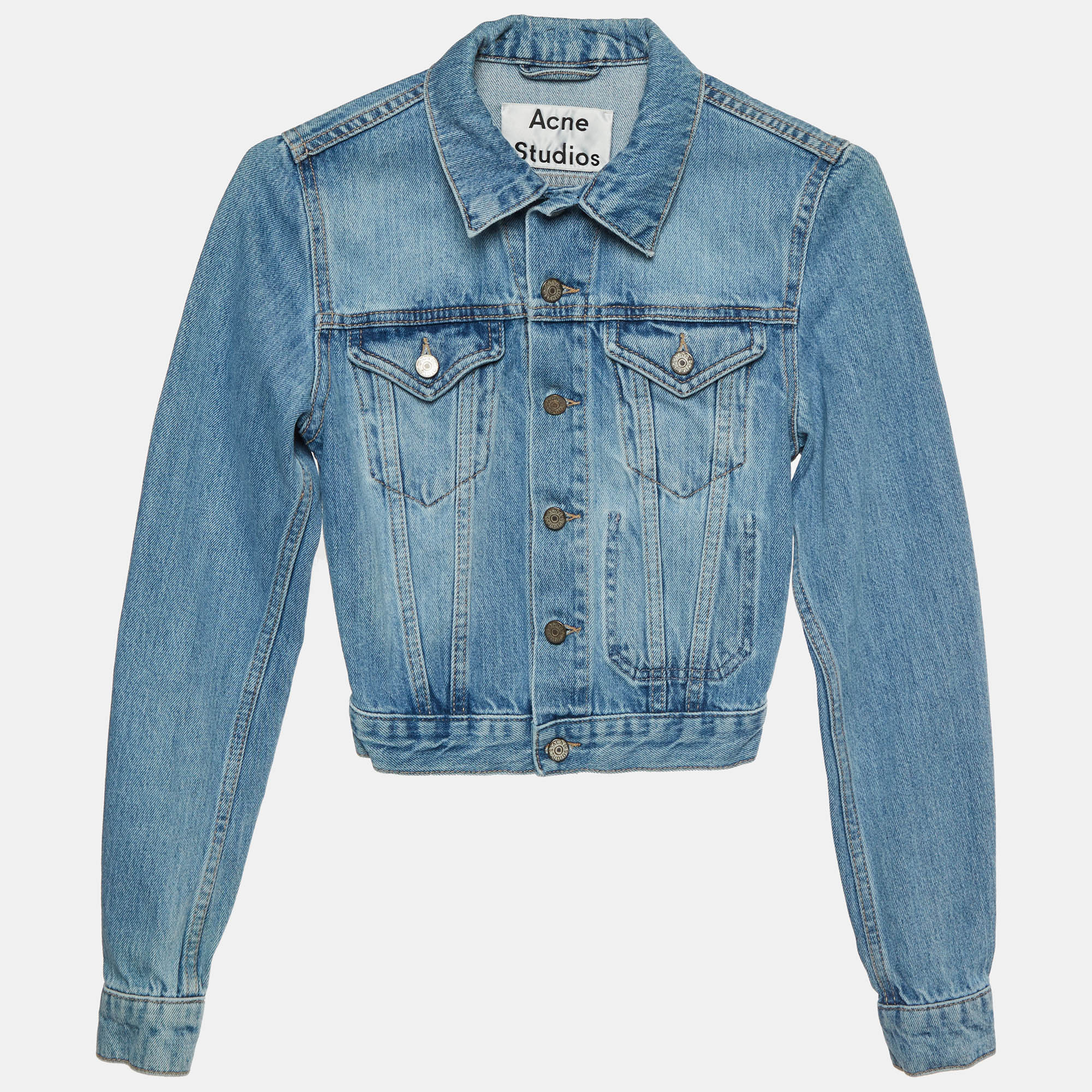 

Acne Studios Blue Denim Long Sleeve Jacket XS