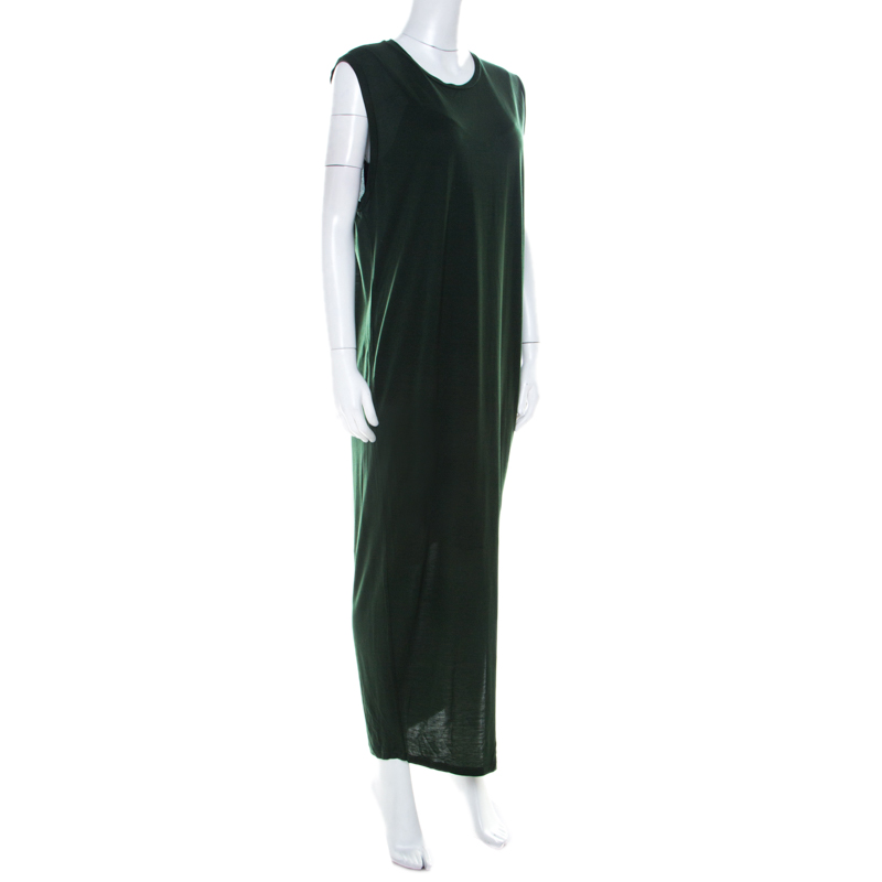 

Acne Studios Forest Green Tencel Jersey Sleeveless Bree Maxi Dress