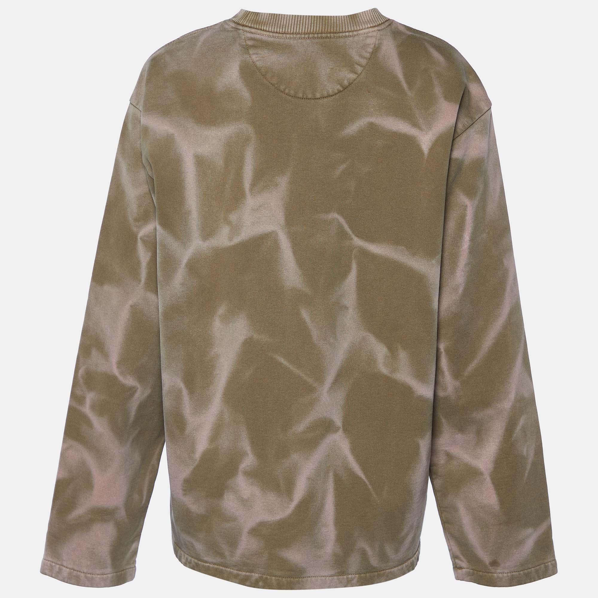 

Acne Studios Brown & Pink Knit Tie Dye Oversized Pullover