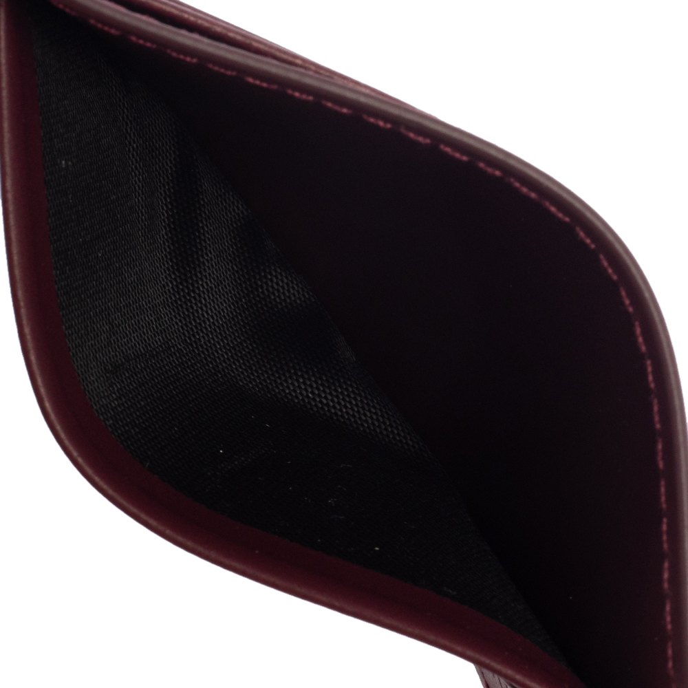 

Aigner Burgundy Leather Card Holder