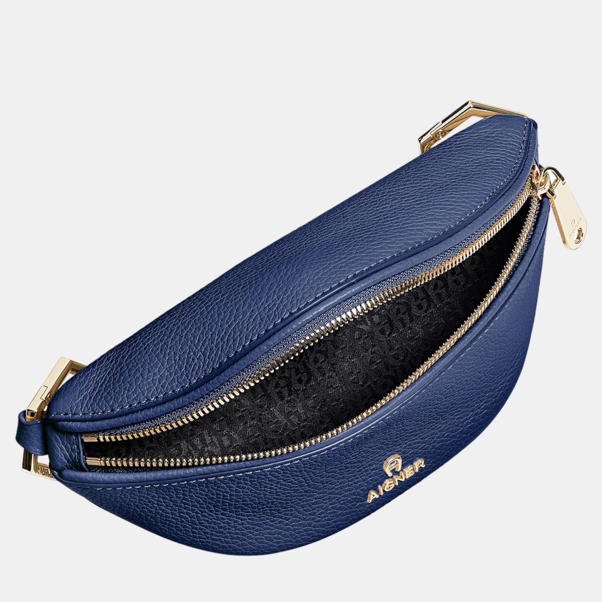 

Aigner Deep Blue shiny light gold Metal Serena Deep Blue Belt Bag