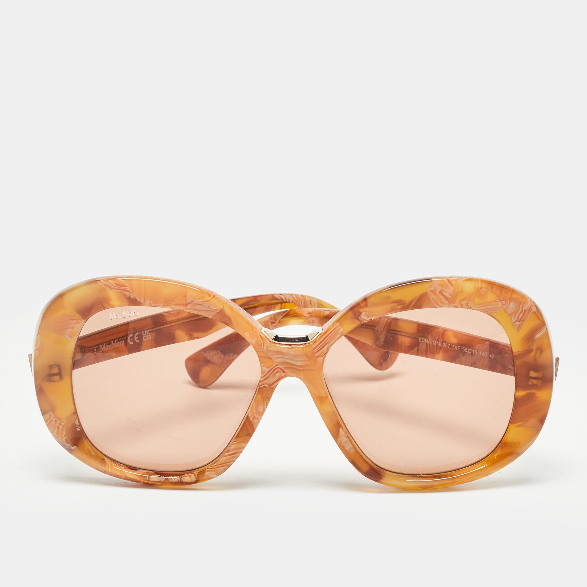 

Max Mara Brown Edna Oversized Sunglasses