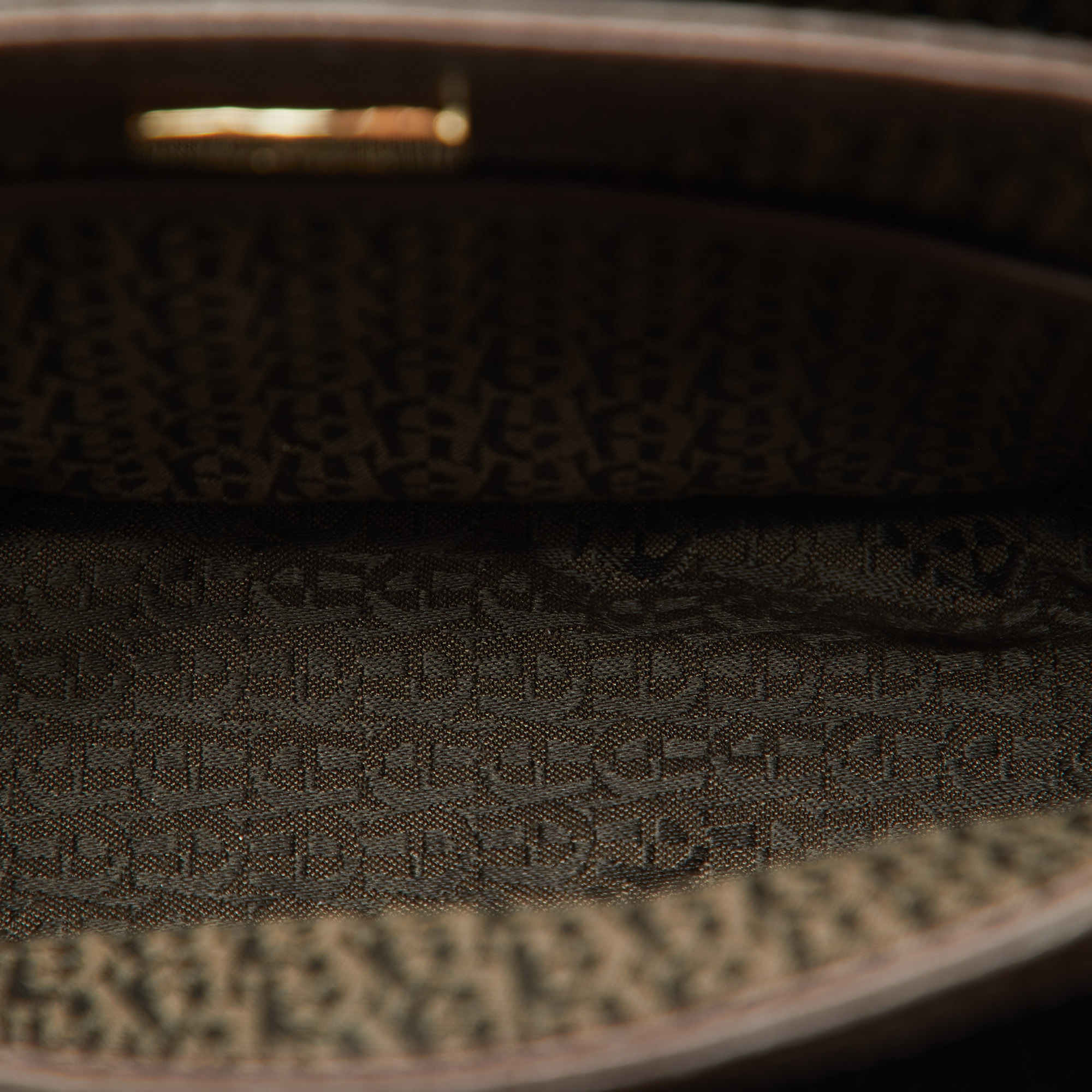 Aigner Multicolor Signature Coated Canvas Flap Shoulder Bag 