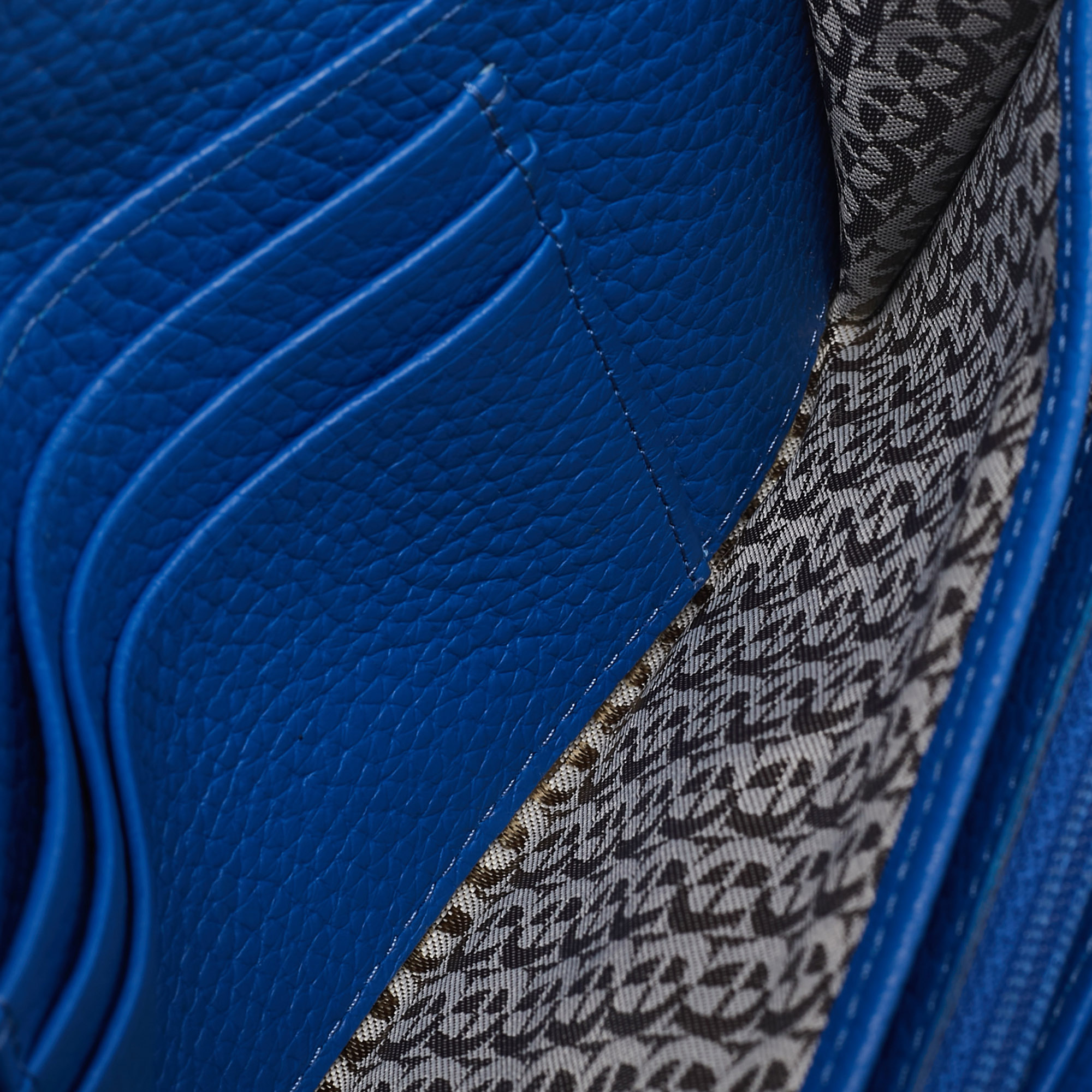 Aigner Blue Leather Wristlet Wallet 