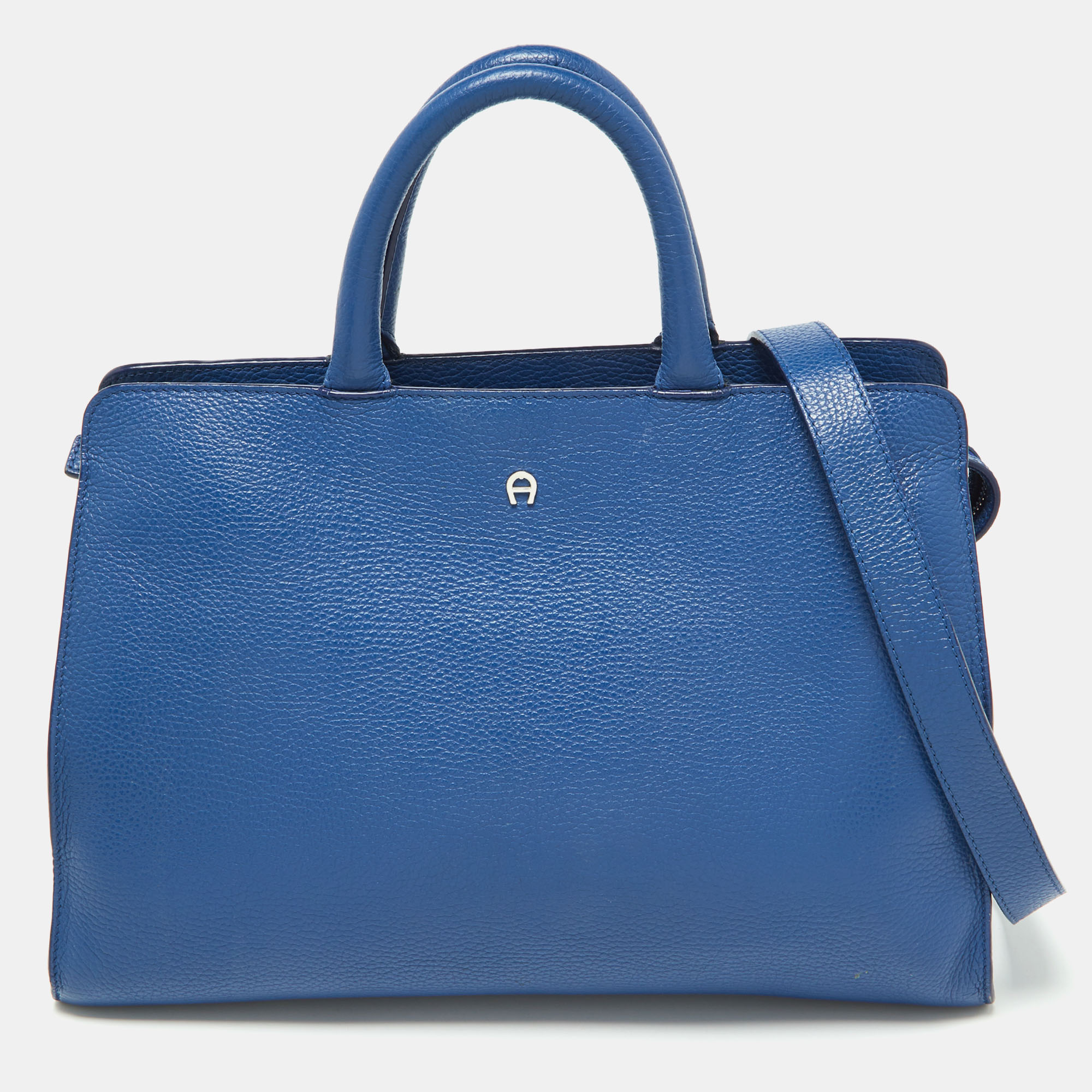 Pre-owned Aigner Blue Leather Cybill Tote