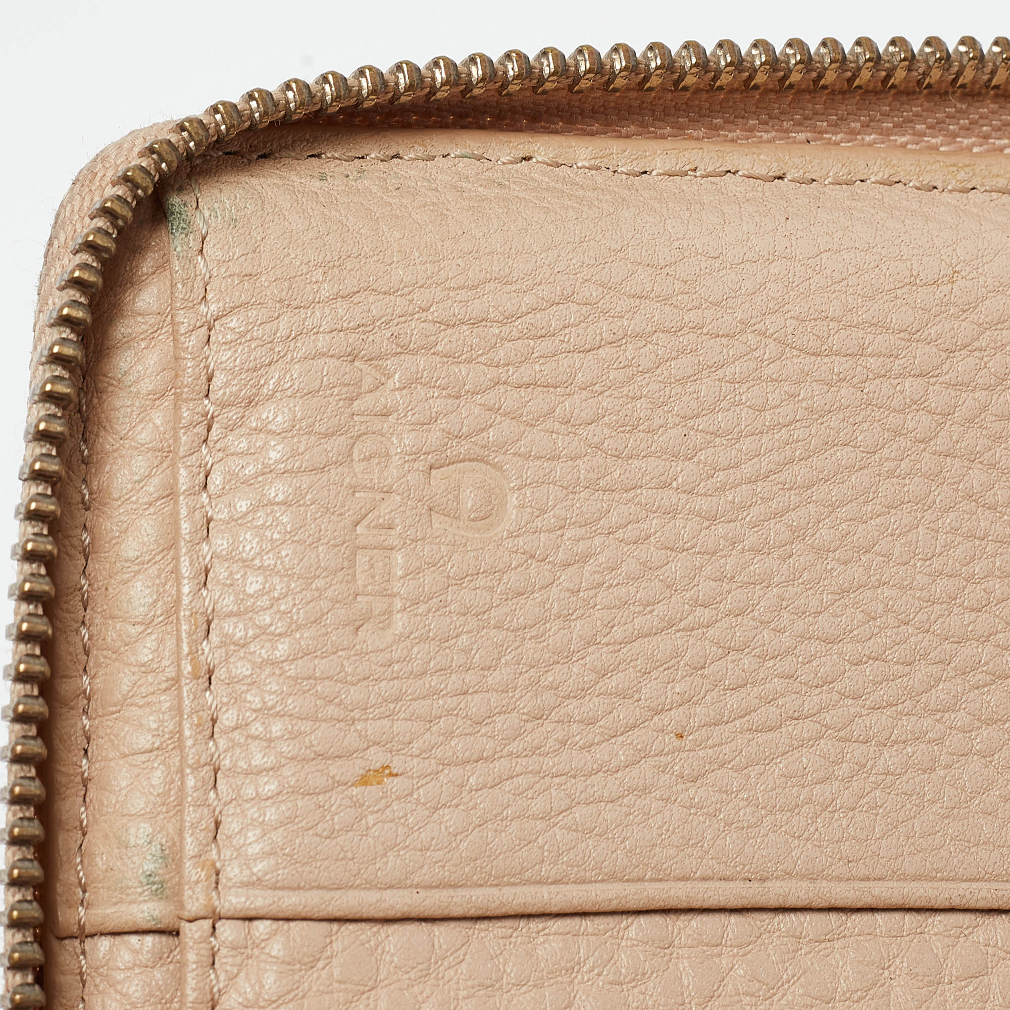 Aigner Multicolor Floral Print Coated Canvas and Leather Zip Compact Leather 