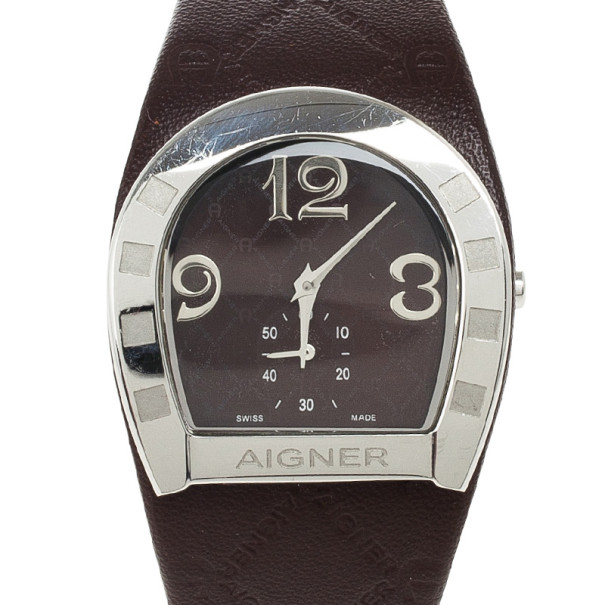 Aigner Capri Brown Stainless Steel Womens Wristwatch 31 MM