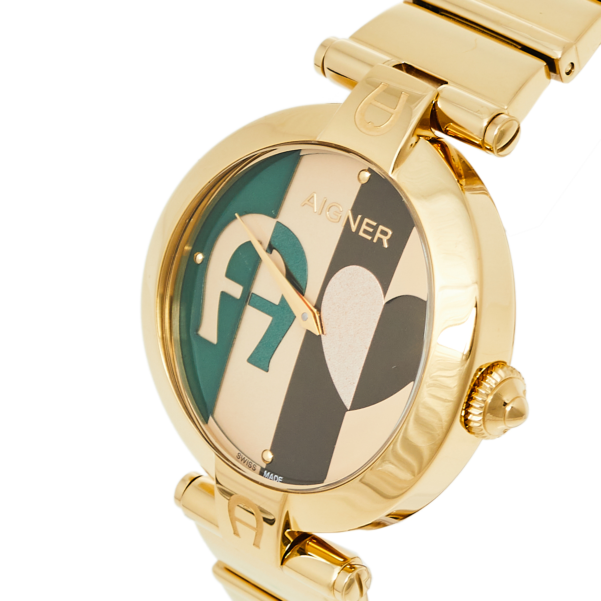 

Aigner Multicolor Gold Plated Stainless Steel Siena A16200 Women's Wristwatch