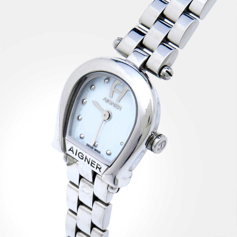 

Aigner Mother of Pearl Stainless Steel Muggia A119200 Women's Wristwatch, White