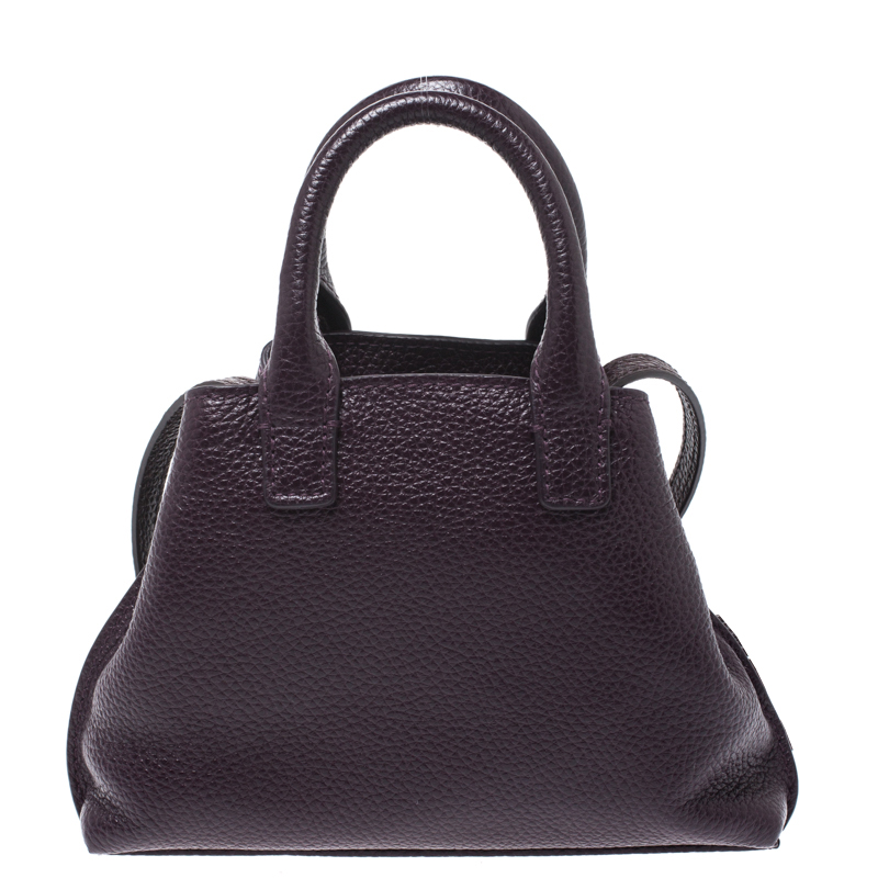 Pre-owned Akris Purple Leather Crossbody Bag